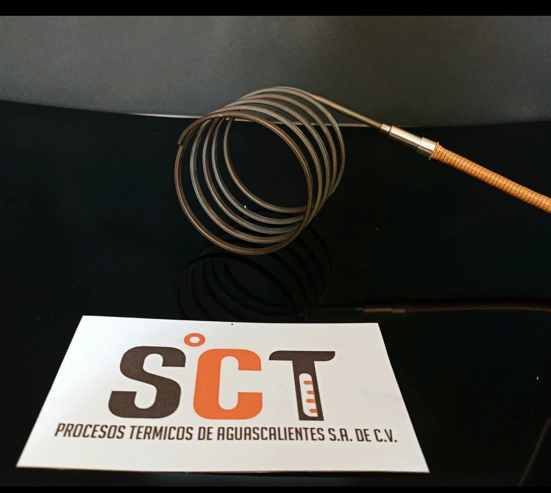 Resistencia minitubular eléctrica con conexiones